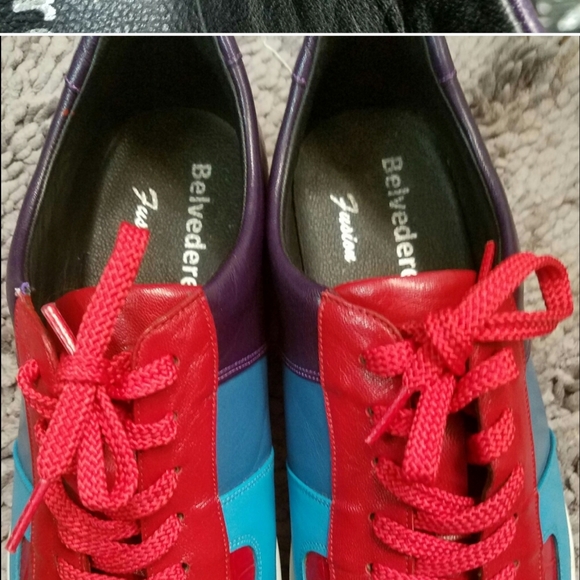 🔵🔴 Belvedere men casual sneakers 🔴🔵 - Picture 8 of 8